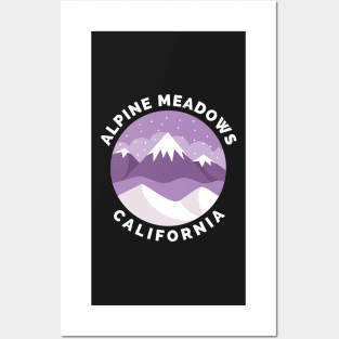 Alpine Meadows Ski Snowboard Mountain California Yosemite - Travel Posters and Art